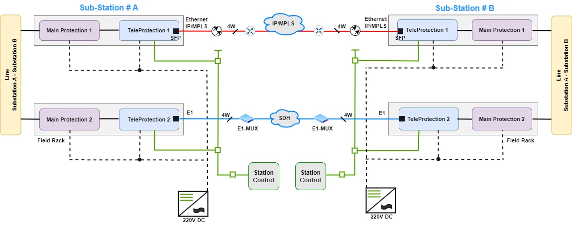 1+1 Redundancy for Establishing a Resilient Protection Network